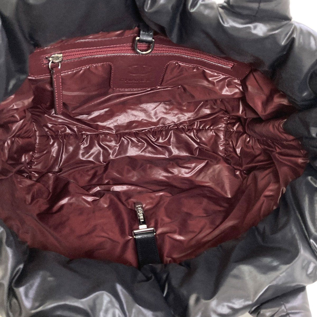 Chanel Cococoon PM Silver Handbag Nylon — view 5