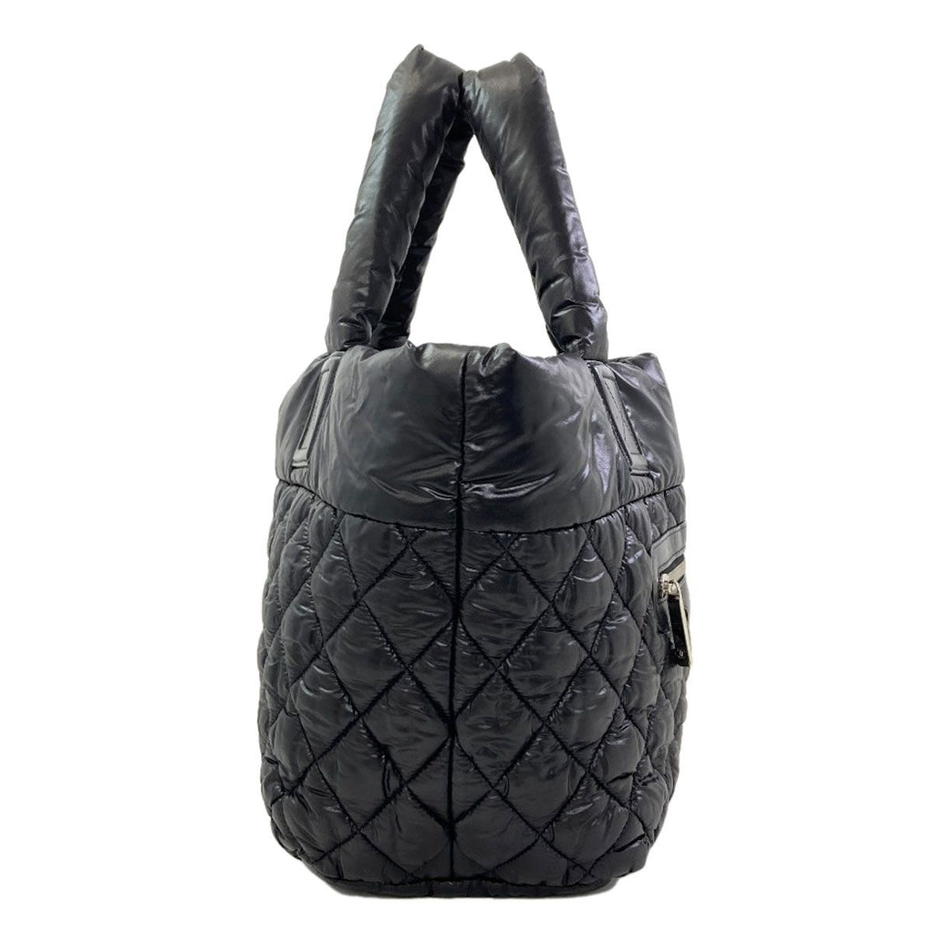 Chanel Cococoon PM Silver Handbag Nylon — view 3