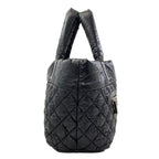 Chanel Cococoon PM Silver Handbag Nylon — view 3