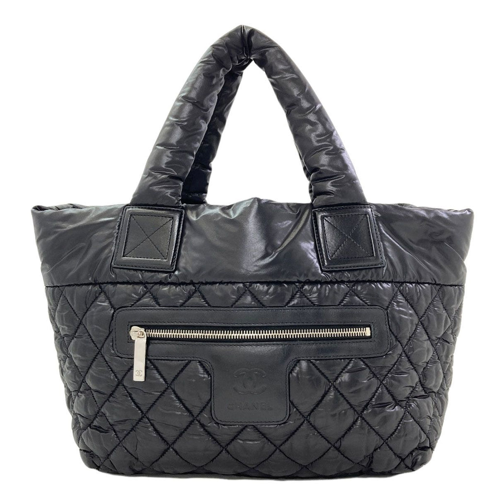 Chanel Cococoon PM Silver Handbag Nylon