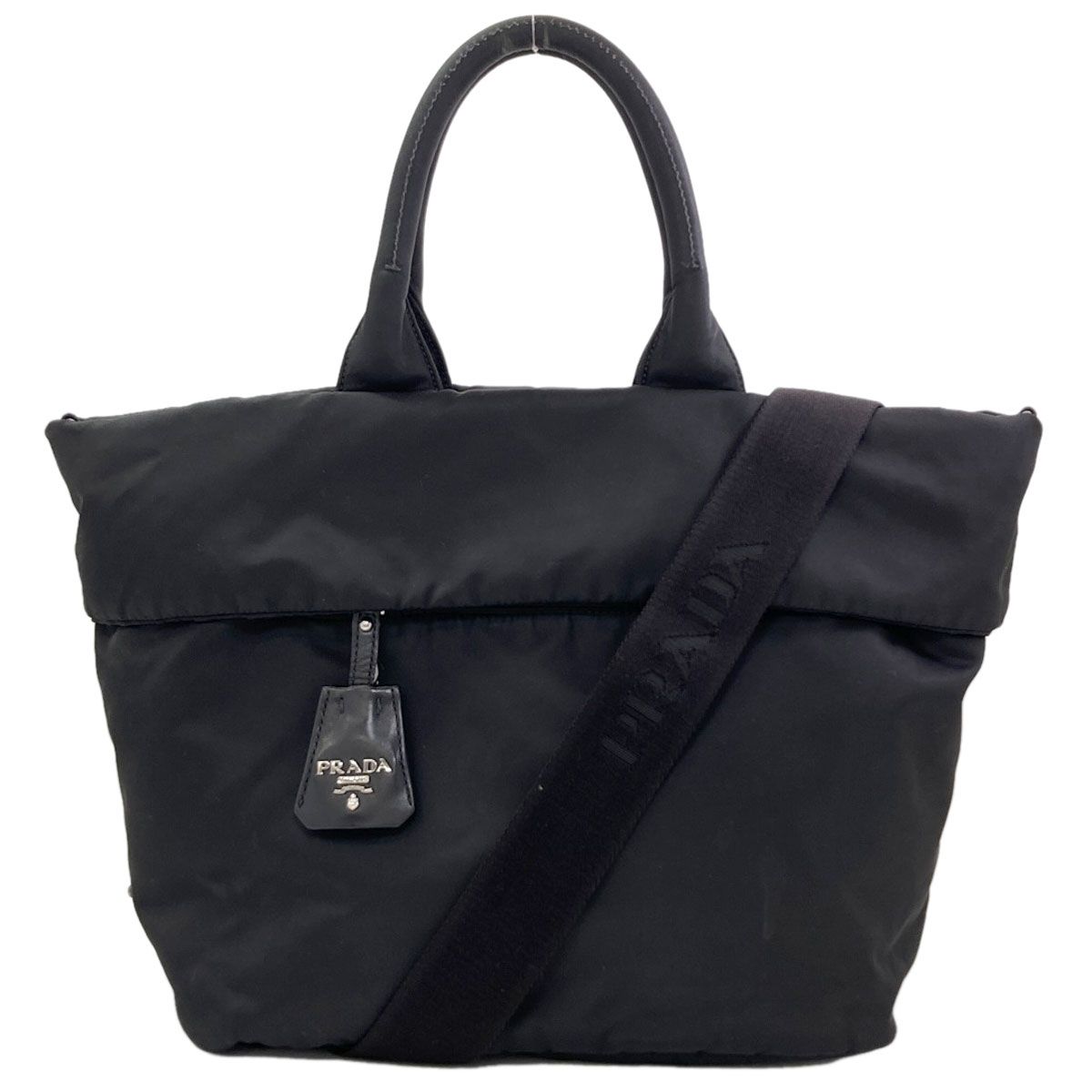 Prada Tessuto Double Reversible 2-Way Handbag Nylon