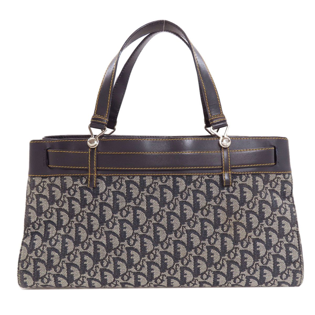 Dior Belt Tote Bag Trotter Print Canvas Leather — view 2