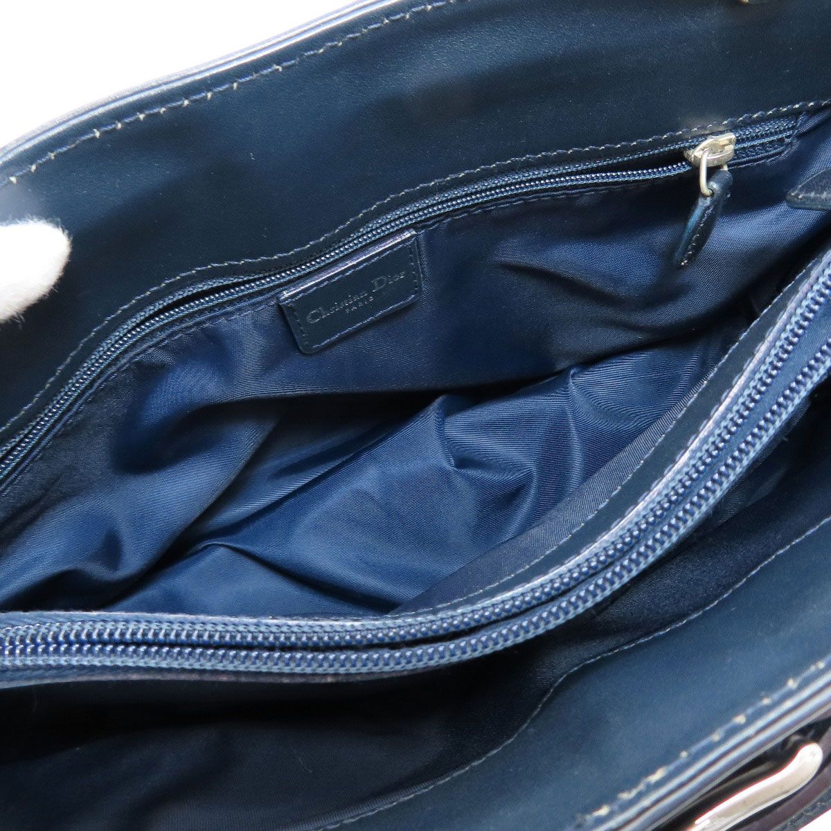 Dior Belt Tote Bag Trotter Print Canvas Leather — view 5