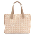 Chanel New Travel Line MM Tote Bag Nylon Jacquard