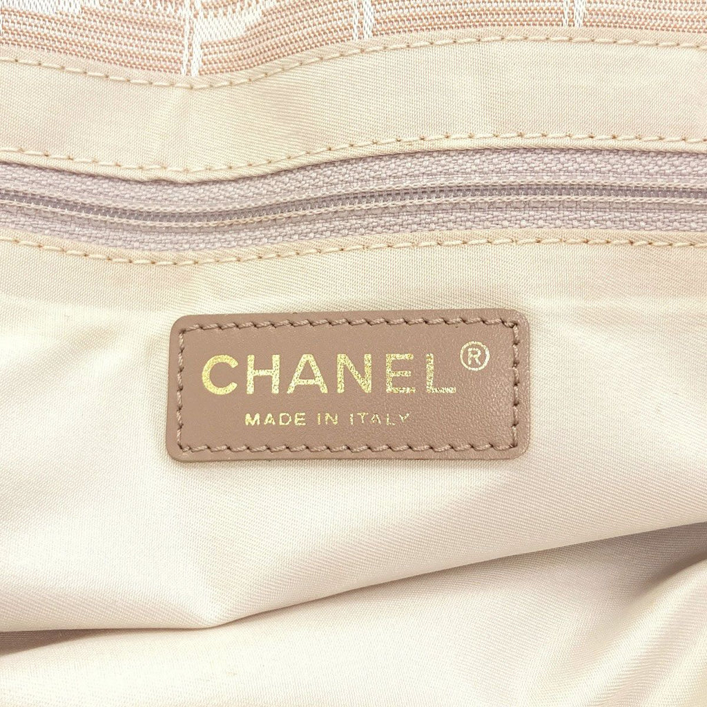 Chanel New Travel Line MM Tote Bag Nylon Jacquard — view 6