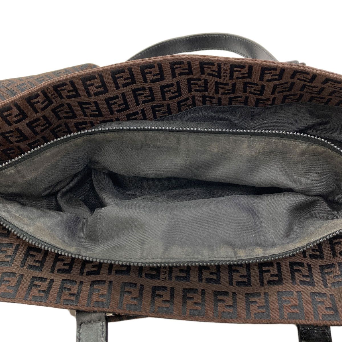 Fendi Zucchino Tote Bag Canvas — view 7
