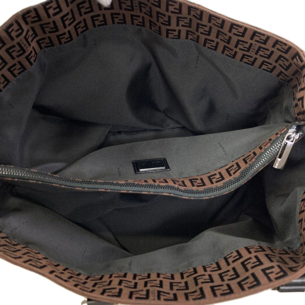 Fendi Zucchino Tote Bag Canvas — view 5