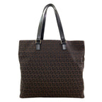 Fendi Zucchino Tote Bag Canvas — view 2
