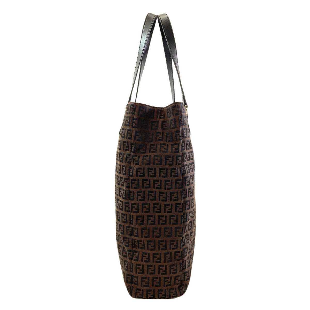 Fendi Zucchino Tote Bag Canvas — view 3