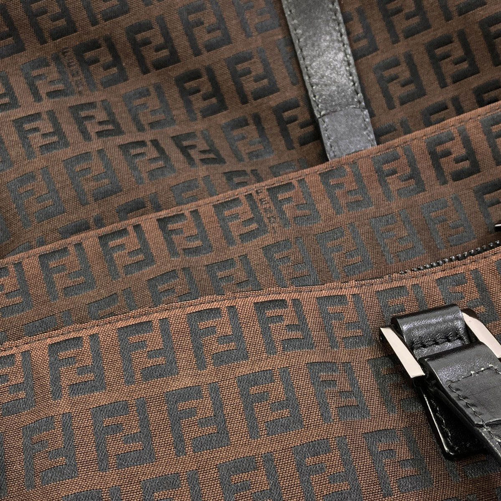 Fendi Zucchino Tote Bag Canvas — view 8