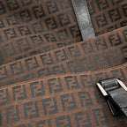 Fendi Zucchino Tote Bag Canvas — view 8