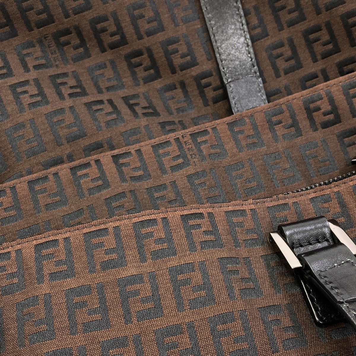 Fendi Zucchino Tote Bag Canvas — view 8