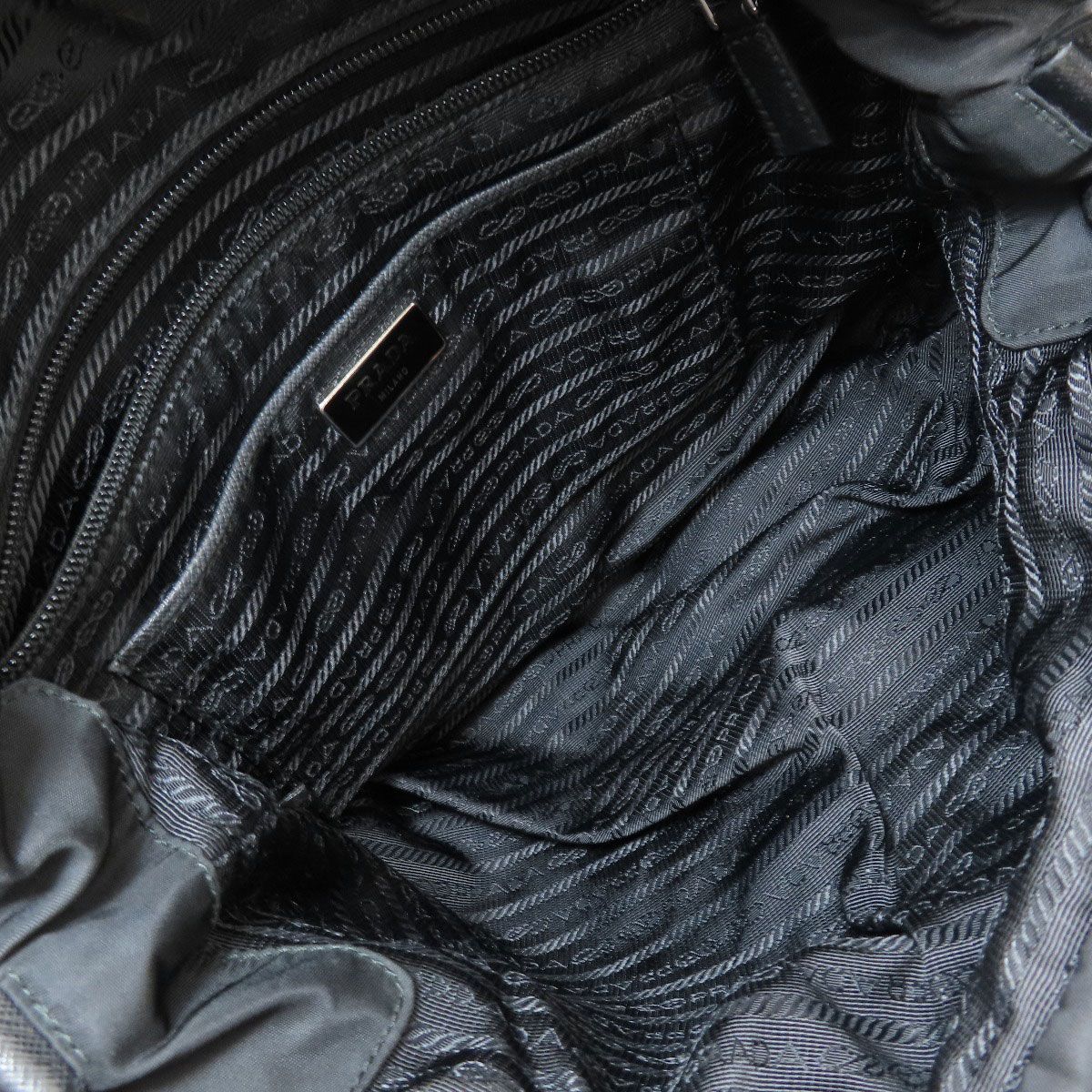 Prada Logo 2-Way Tote Bag Nylon — view 5