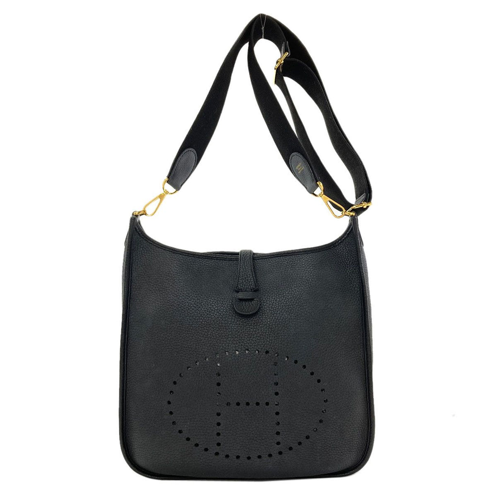 Hermes Evelyne Gold Shoulder Bag Taurillon Clemence