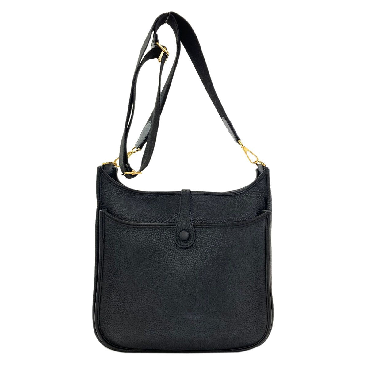 Hermes Evelyne Gold Shoulder Bag Taurillon Clemence — view 2