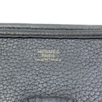 Hermes Evelyne Gold Shoulder Bag Taurillon Clemence — view 6