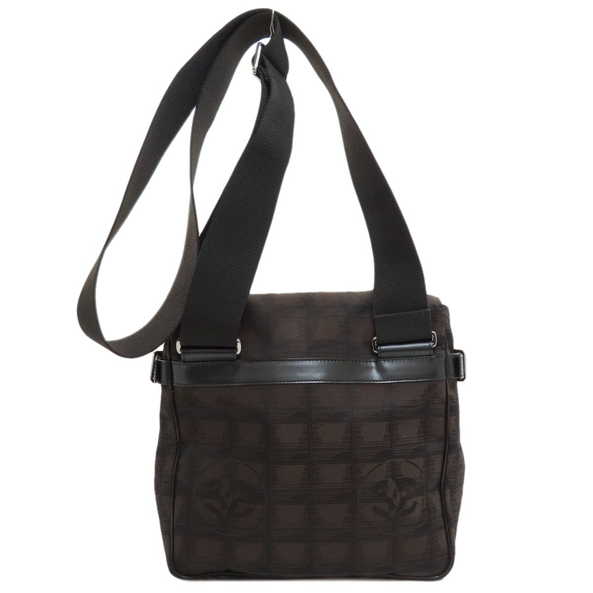 Chanel New Travel Line Shoulder Bag Nylon Jacquard — view 2