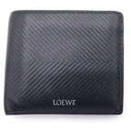 Loewe Bifold Leather Coin Wallet Black