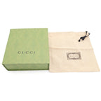 Gucci Interlocking G Buckle Leather Belt Navy GG Supreme Silver — view 6