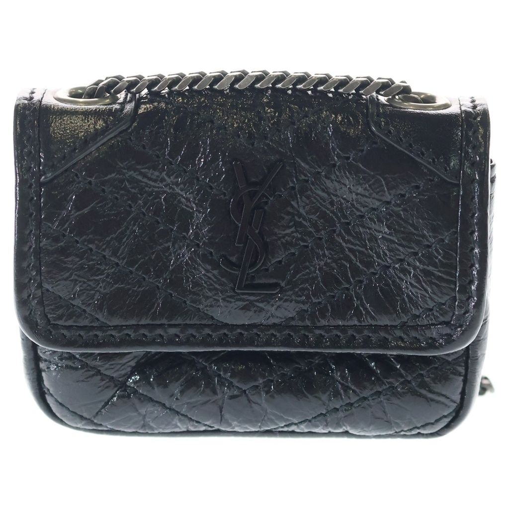 Saint Laurent Paris Niki Chain Case Cassandra Mini Pouch Black