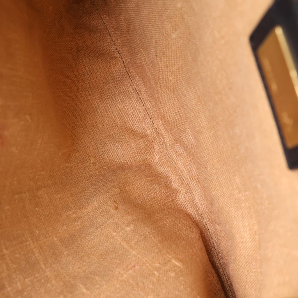 Fendi Handbag Diavolo Black Leather Gold — view 8