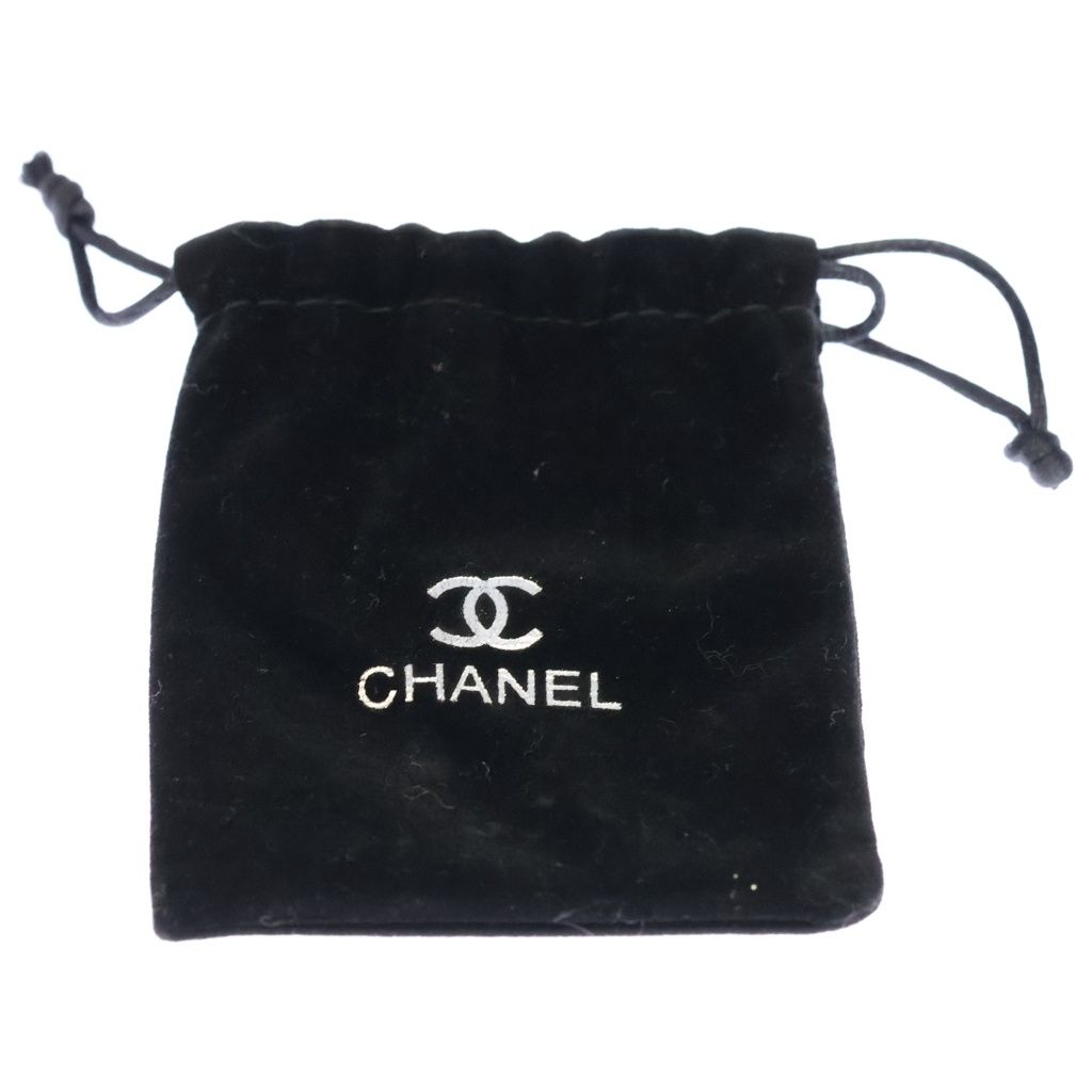 Chanel CC Logo Rhinestone Single Earring Gold Plated — view 6