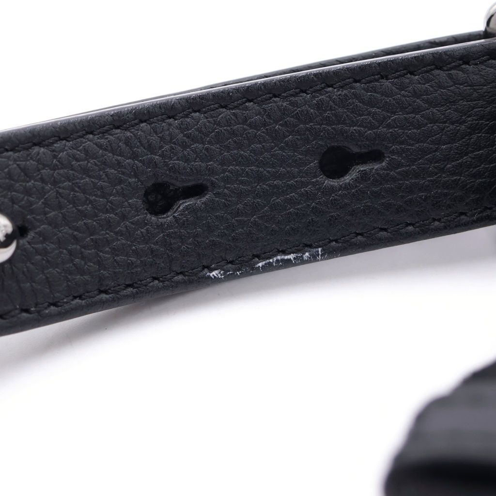 Dior Oblique Saddle Rectangular Cross Belt Bag Black Leather — view 7