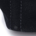 Prada Canapa Perforated 2-Way Shoulder Bag Black Canvas Silver — view 7