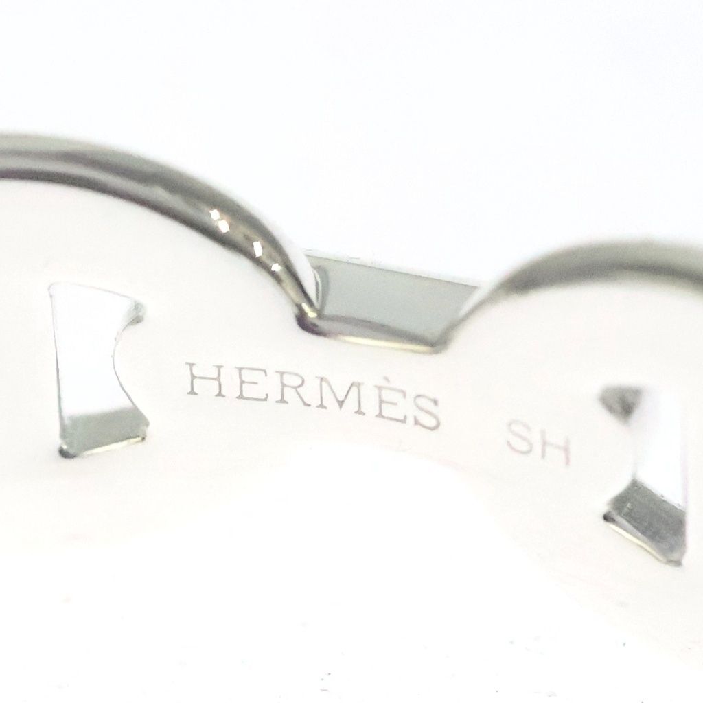 Hermes Chaine D'ancre Enchainee Bangle Bracelet Silver — view 5