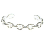 Hermes Chaine D'ancre Enchainee Bangle Bracelet Silver — view 4