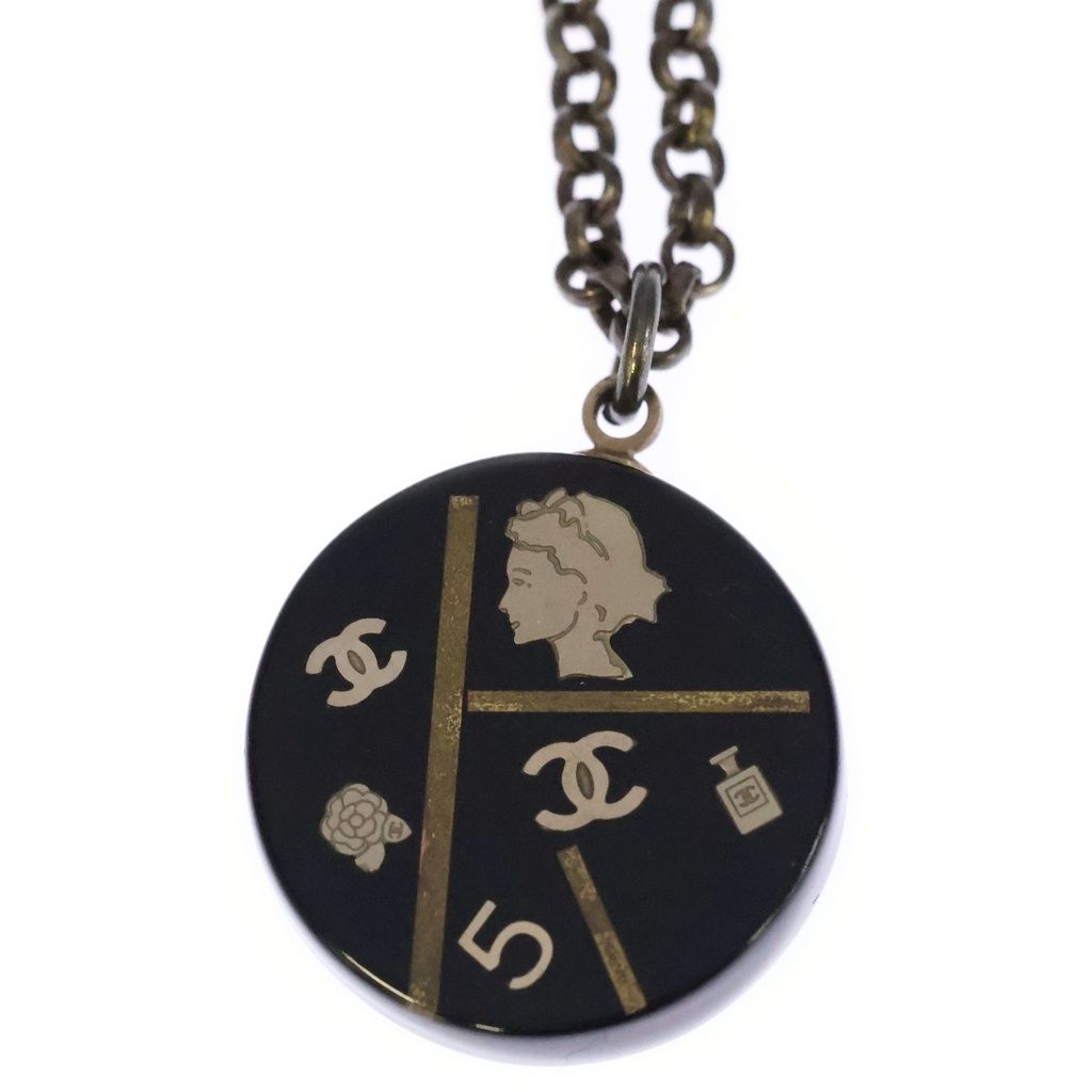 Chanel Icon Pendant Chain Black — view 3
