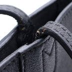 Louis Vuitton Lockme Cabas Tote Bag Black Leather Silver — view 7