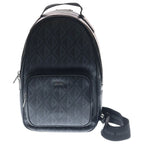 Dior Rider CD Diamond Mini Sling Bag Black Canvas Silver