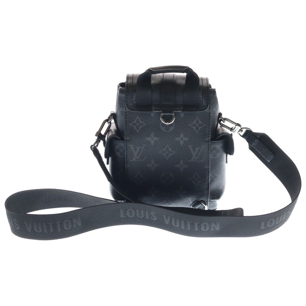 Louis Vuitton Monogram Eclipse Nano Christopher 2-Way Shoulder Bag Black Noir — view 2