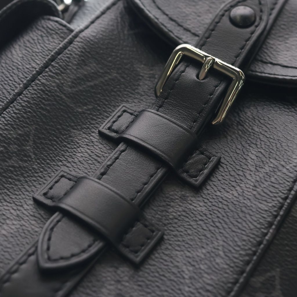 Louis Vuitton Monogram Eclipse Nano Christopher 2-Way Shoulder Bag Black Noir — view 7