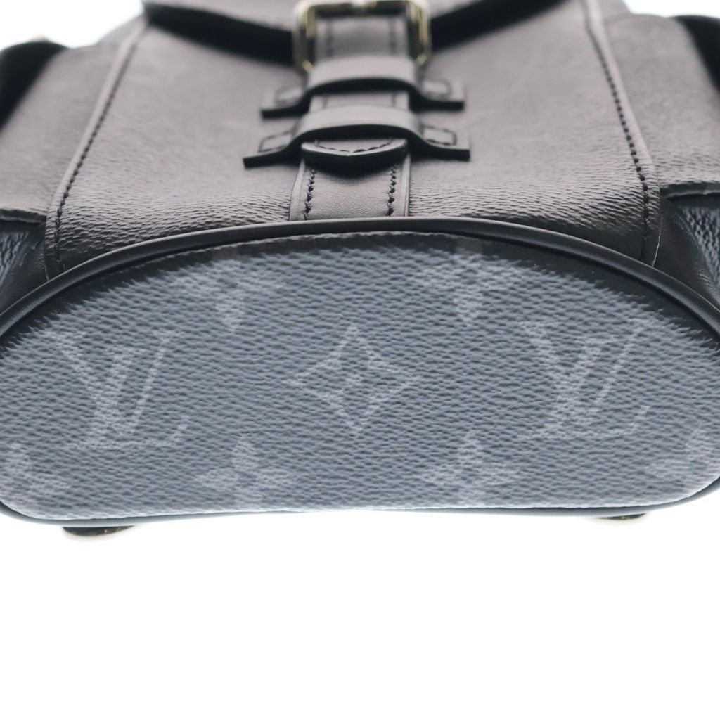 Louis Vuitton Monogram Eclipse Nano Christopher 2-Way Shoulder Bag Black Noir — view 4