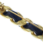 Chanel CC Logo Pearl Brooch Pin Badge Black — view 5