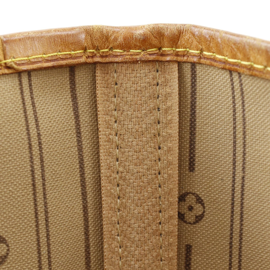 Louis Vuitton Neverfull MM Monogram Canvas Brown Tote Bag — view 8