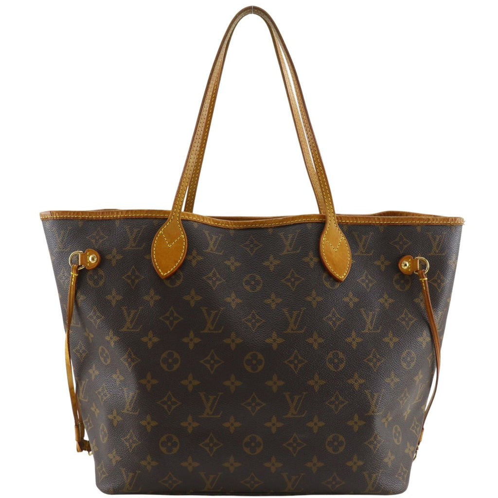 Louis Vuitton Neverfull MM Monogram Canvas Brown Tote Bag