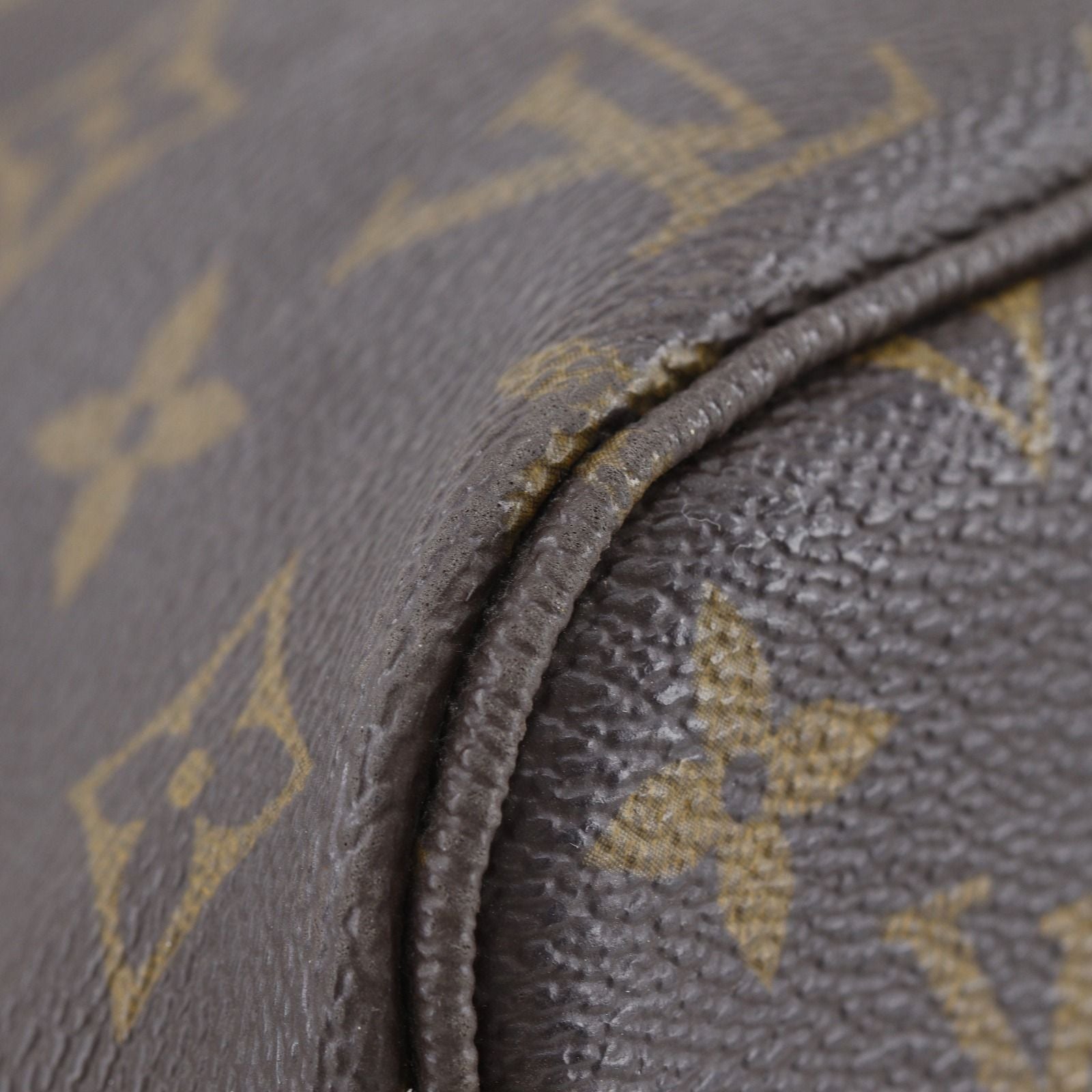 Louis Vuitton Neverfull MM Monogram Canvas Brown Tote Bag — view 4