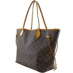 Louis Vuitton Neverfull MM Monogram Canvas Brown Tote Bag — view 2