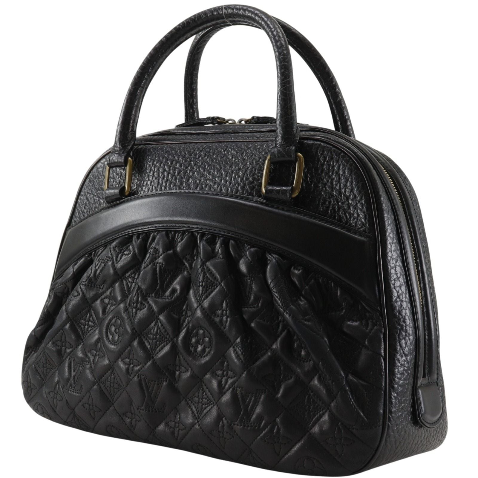 Louis Vuitton Mitzi Monogram Vienna Lambskin Noir Black Handbag — view 2