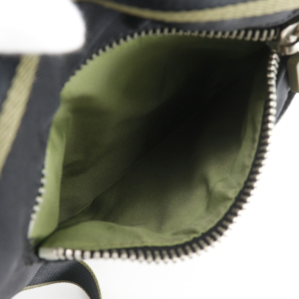 Chanel Sports Line Nylon Canvas Black Khaki Shoulder Bag — view 7