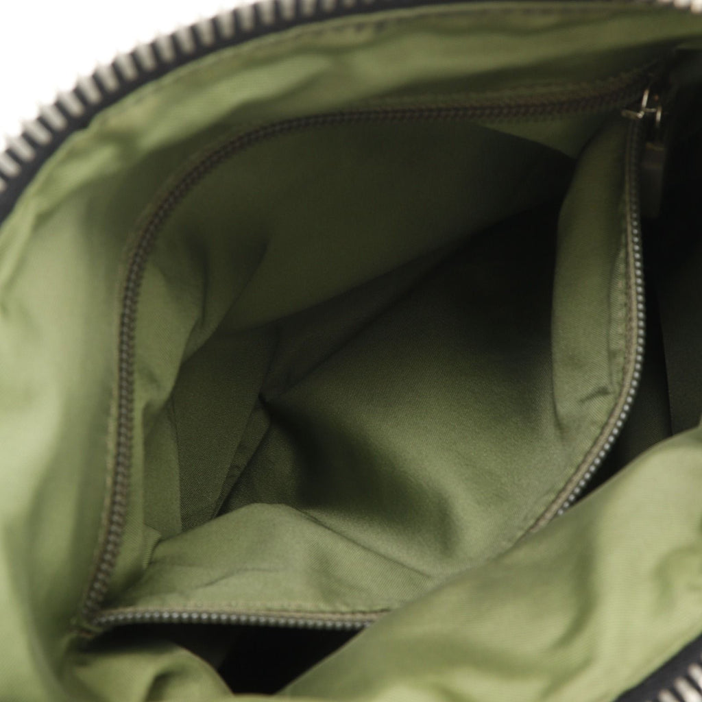 Chanel Sports Line Nylon Canvas Black Khaki Shoulder Bag — view 6
