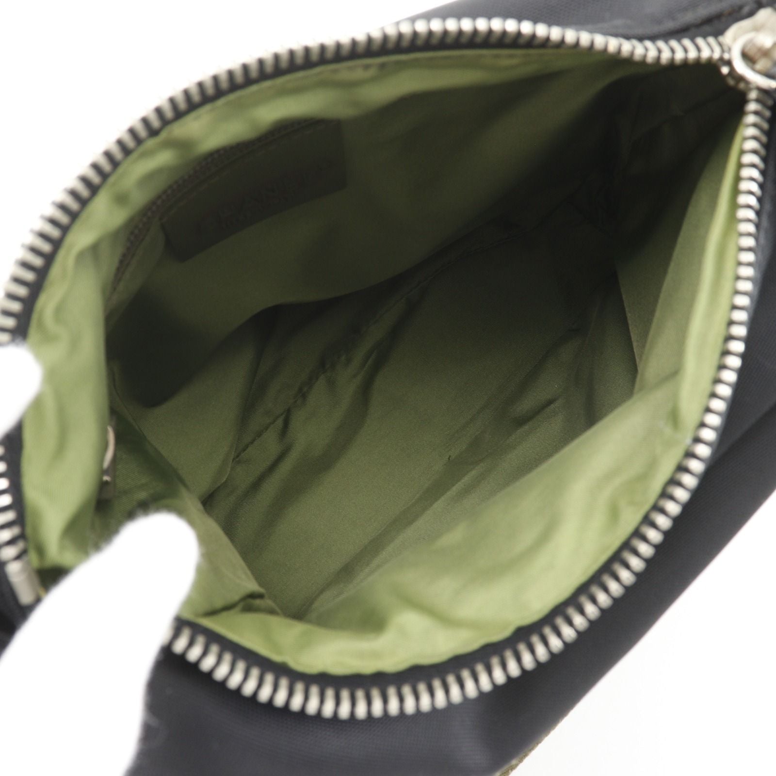 Chanel Sports Line Nylon Canvas Black Khaki Shoulder Bag — view 5