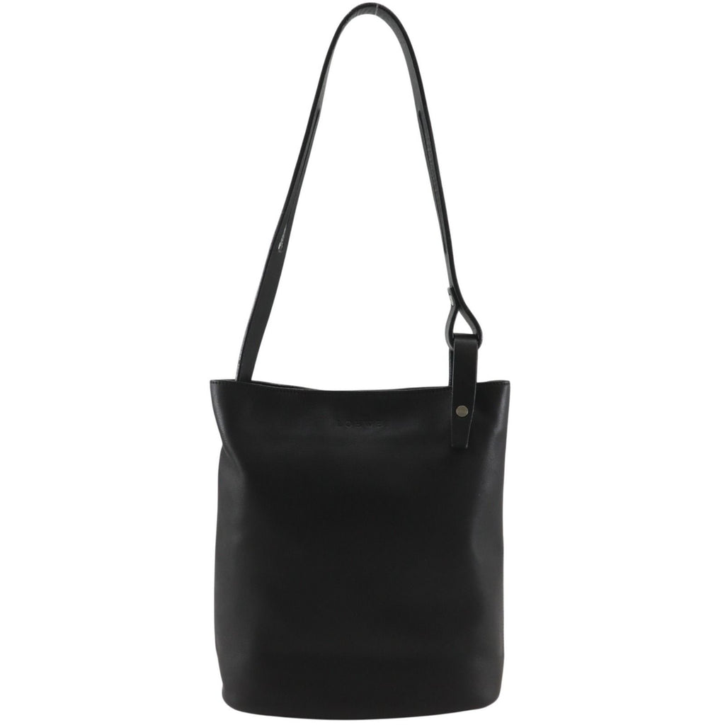 Loewe Asymmetric Shoulder Bag Calfskin Black