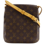 Louis Vuitton Musette Salsa Short Shoulder Bag Monogram Canvas Brown