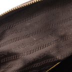 Prada Logo Leather Brown Handbag — view 8