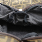 Fendi Zucca Folding Nylon Canvas Brown Boston Bag — view 7