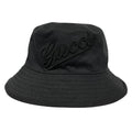 Gucci Bucket Hat Logo Embroidery M 58 Black